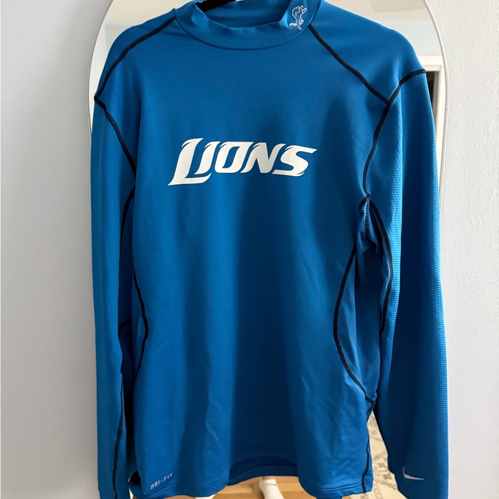 Nike Dri Fit Lions Long Sleeve Turtleneck Shirt